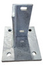 FLOOR MOUNTING BASE FOR BOLT TOGETHER TUBING GALVIZED