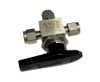 SWAGELOK SS-43GXS4 BALL VALVE 1/4 3-WAY TUBE SS