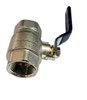 TRIDENT EMERGENCY PRODUCTS 30.056.0 BALL VALVE 1 FNPT NICKEL PLATED BRASS BLUE HANDLE