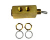 CLIPPARD MJTV-5 AIR VALVE 4 WAY 2 POS 1/8 PORT TOGGLE LEVER