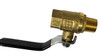 6GD23 VALVE,BALL 1/2 FNPT X 1/2MNPT BRASS 600 PSIG MAWP