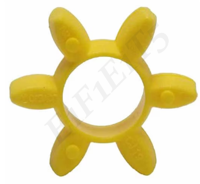 LOVEJOY CJ14 92A URE COUPLING ELEMENT SPIDER POLYURETHANE YELLOW OPEN CENTER CURVED JAW 68514461446