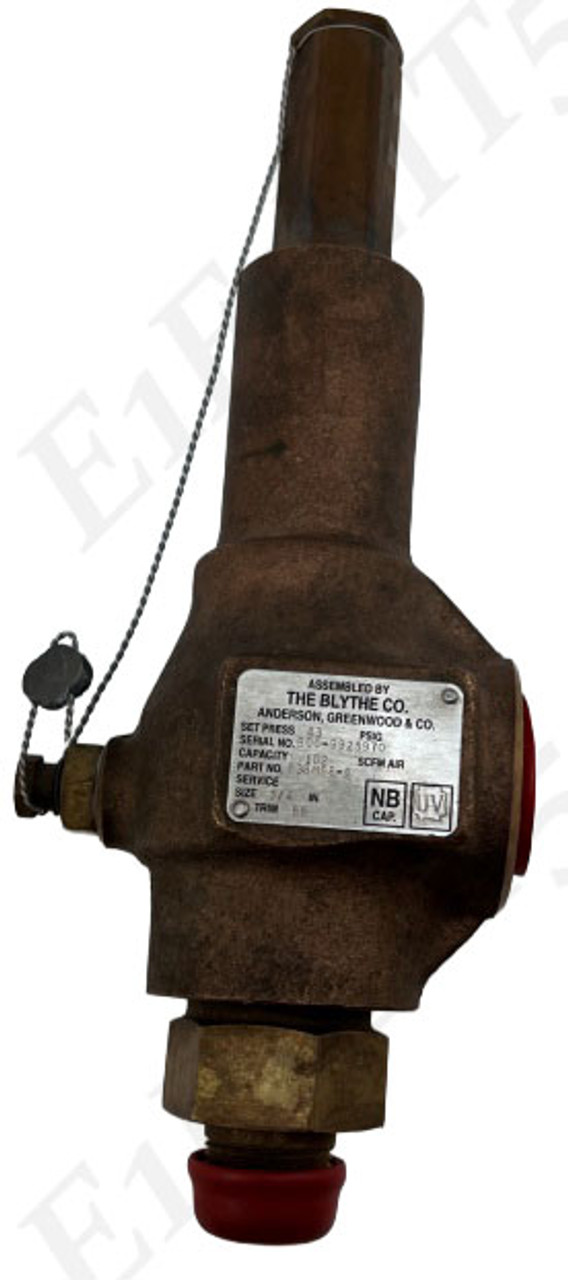 Anderson Greenwood & Co 83BM68-6 Relief Valve 3/4FNPT X 1FNPT OUT L 20-1410 PSIG
