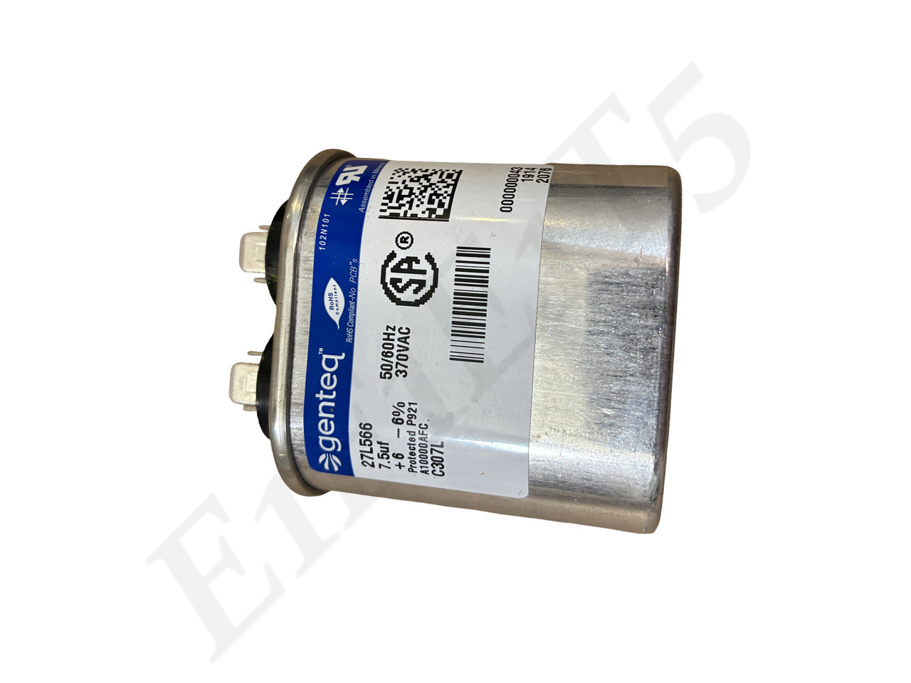 GENTEQ CPT00120 CAPACITOR 7.5 UF MFD 370 VOLT VAC