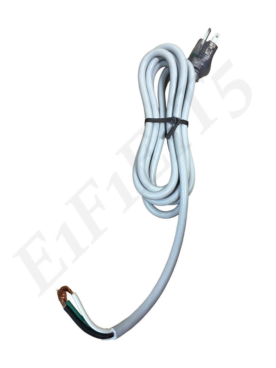VOLEX INC 17510A 8 B1 POWER CABLE 110VAC 15A 5-15P PLUG STRIPPED ENDS 3 CONDUCTOR SJT CBL 10FT PIGTAIL END