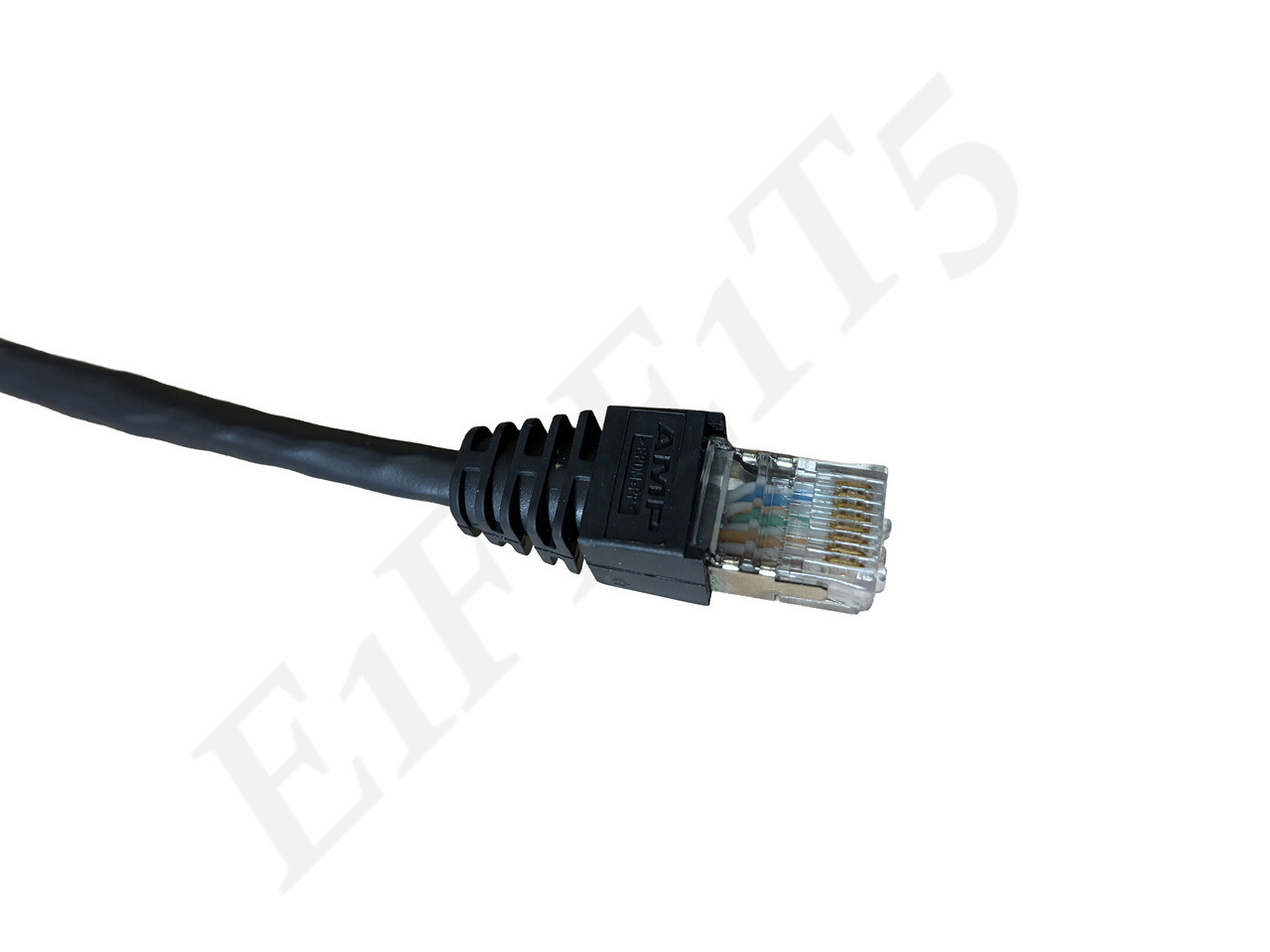 TYCO ELECTRONICS 1546414-4 MODULAR CABLE JACK WITH PCB TO PLUG 8P8C RJ-45 BULKHEADRECEPT W/12IN CABLE