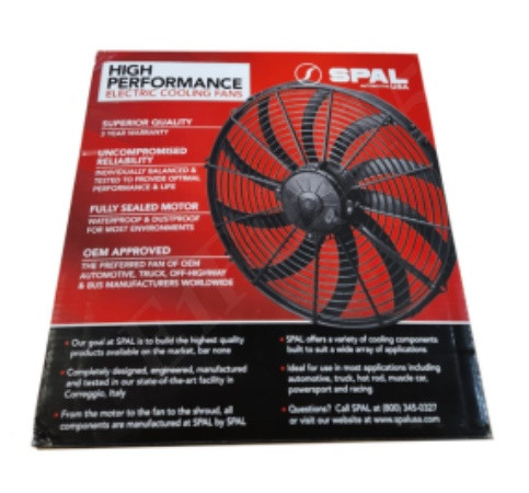 Spal Automotive VA34-BP70/LL-36A FAN ELECTRIC 24V 12 IN 1800 RPM 1.56W 4-PIN CON