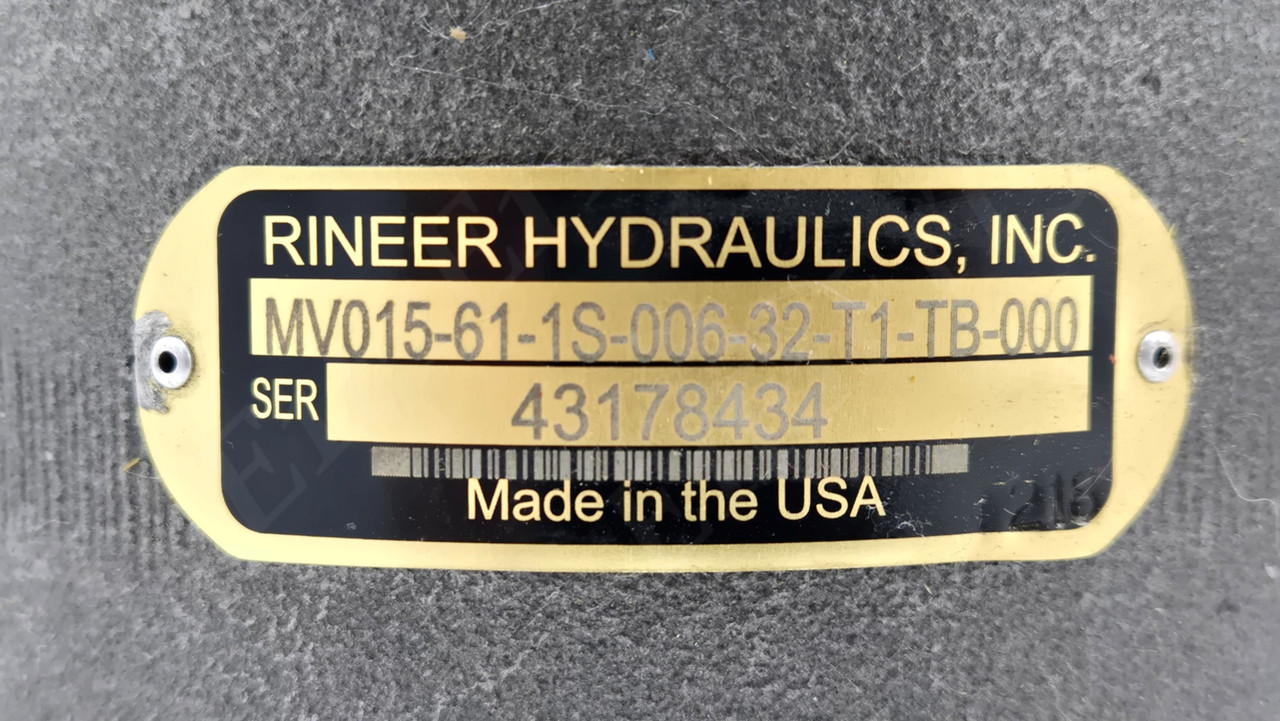 RINEER BOSCH REXROTH MV015-61-1S-006-32-T1-TB-0 HYDRAULIC MOTOR 6 CID R986V01302