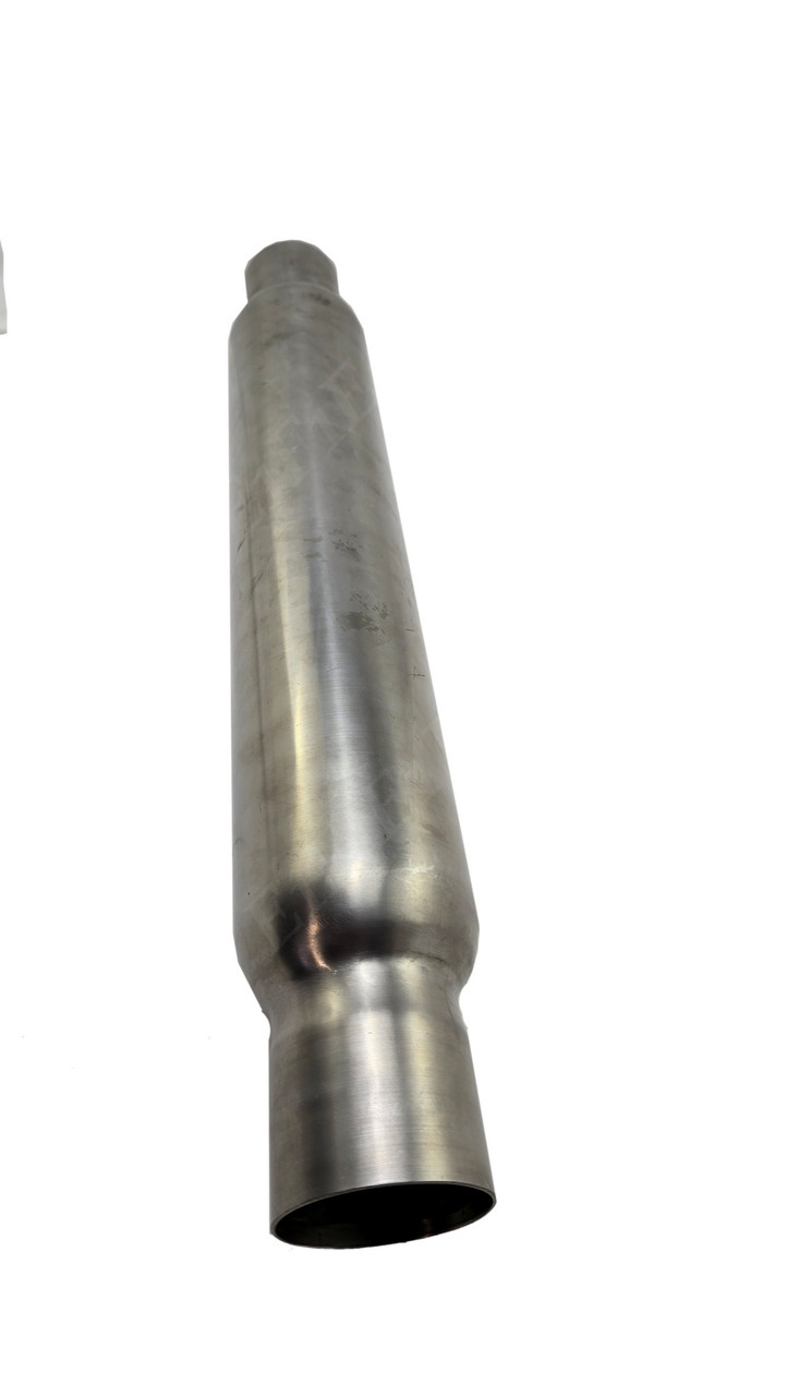EXHAUST MUFFLER  2-1/2 BULLET TYPE STAINLESS