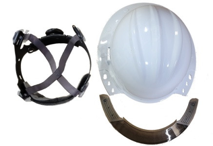 BULLARD AVWHRG HARD HAT FULL BRIM WHITE ABOVE VIEW