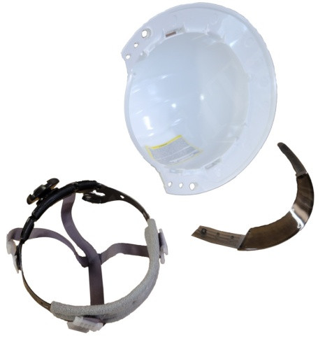 BULLARD AVWHRG HARD HAT FULL BRIM WHITE ABOVE VIEW