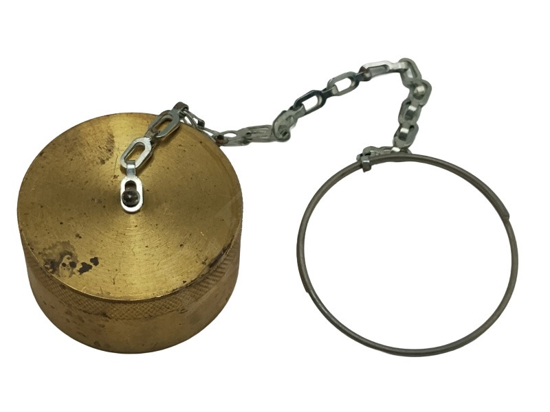 PARKER 6108-20 DUST CAP 1-1/4 6100 SERIES QUICK COUPLING BRASS W/LANYARD