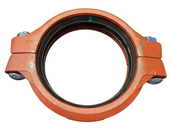 VICTAULIC L060075PE0 PIPE COUPLING MI 6 IN 6.625 OD PIPE TWO 5/8 X 3-1/4 IN BOLT