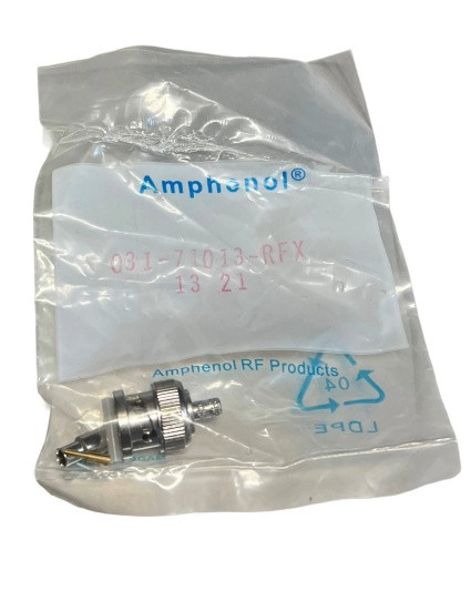 AMPHENOL 031-71013-RFX CONNECTOR RG179-187 RF COAXIAL BNC STR PLUG CRIMP-CRIMP