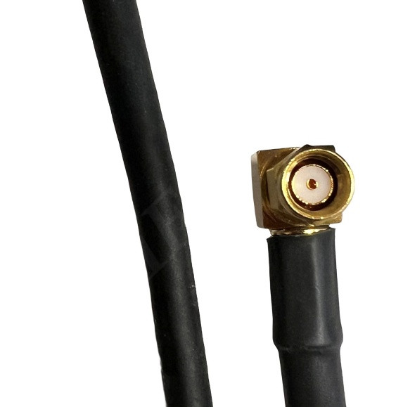 PCTEL CBL-241-2FT-N9-S23 COAX CABLE CONNECTOR N FEMALE BHEAD AND RPSMA RIGHT ANGLE 2 FT