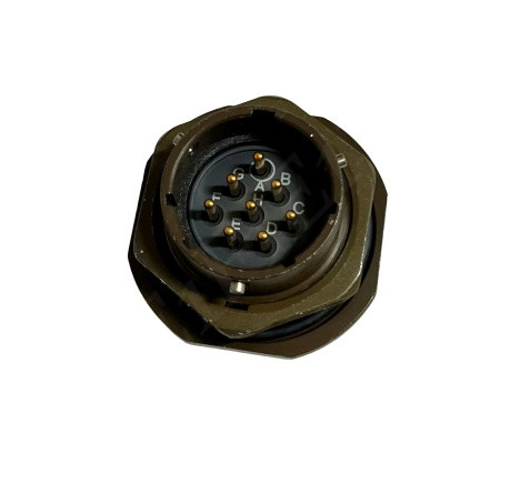 JUPITER SOURIAU 851-07A16-8P50 74R5288 MALE CONNECTOR 8 PIN BULKHEAD