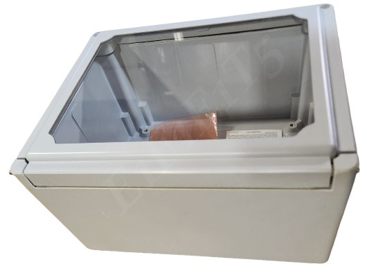 WASHDOWN ENCLOSURE BOX 11-1/4 X 9-1/4 X 6 CLEAR COVER