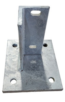 FLOOR MOUNTING BASE FOR BOLT TOGETHER TUBING GALVIZED