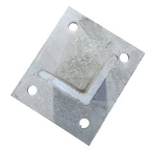 FLOOR MOUNTING BASE FOR BOLT TOGETHER TUBING GALVIZED