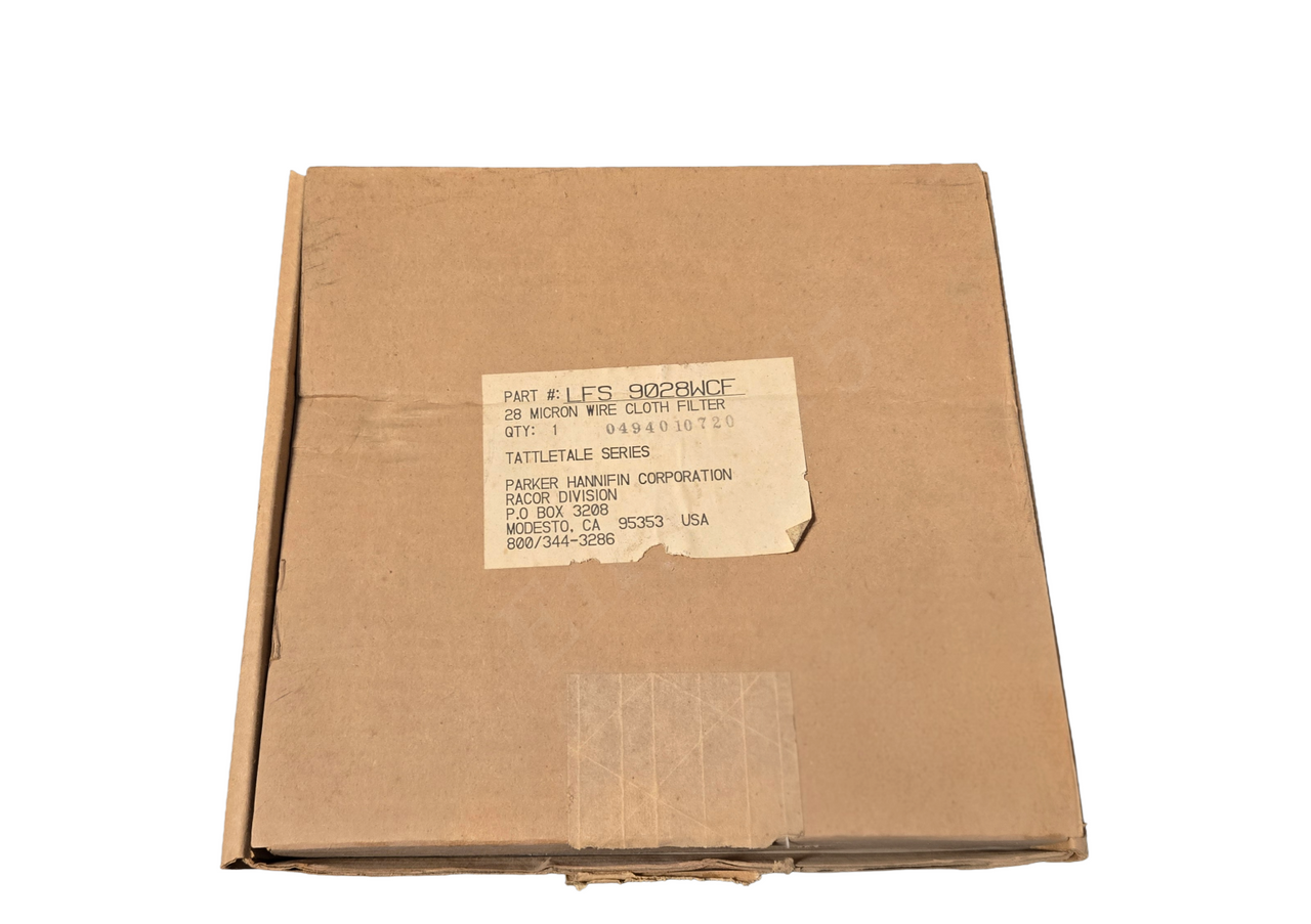 PARKER LFS-9028WCF SCREEN 9 INCH 28 MICRON STAINLESS FOR LFS 90 SERIES