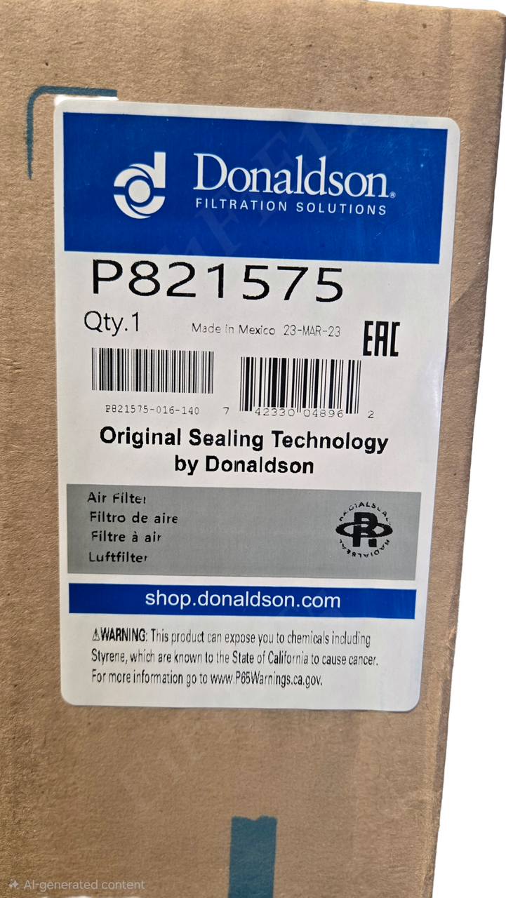 DONALDSON P821575 AIR FILTER ELEMENT PRMYRS