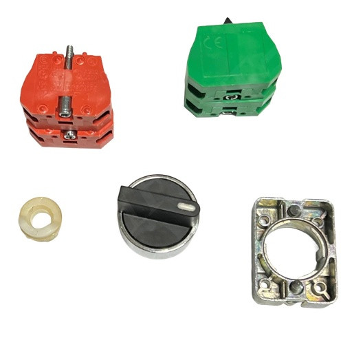 AUTOMATIONDIRECT GCX1320-22 SWITCH,SEL 22MM METAL BLK KNOB NO MNTND 3-POS