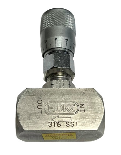 HOKE 2335F4Y METERING VALVE 1/4 FNPT 3000 PSI 2300 SERIES 316SS