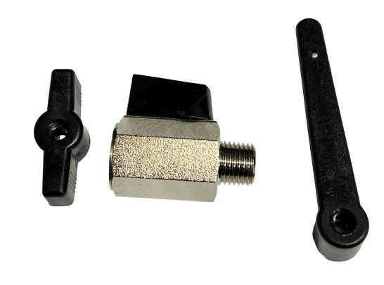 1PZB3 BALL VALVE 1/4 MNPT X FNPT CHROMED PLATED BRASS 400PSI MAWP