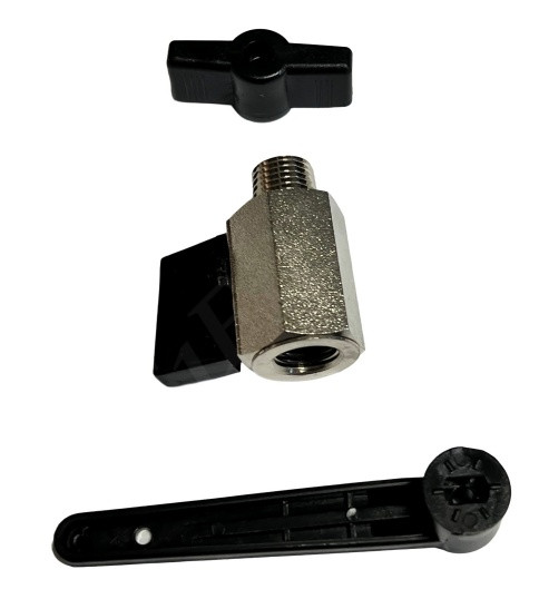 1PZB3 BALL VALVE 1/4 MNPT X FNPT CHROMED PLATED BRASS 400PSI MAWP