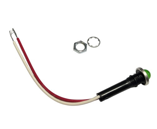 VISUAL COMMUNICANTIONS COMPANY 6091M5-24V LED INDICATOR 24V GREEN WITH BUILT IN RESISTOR