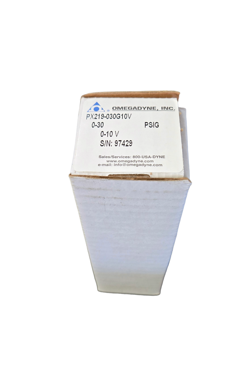 OMEGA ENGINEERING PX219-030G10V TRANSDUCER,PRESSURE 0-30PSIG 0-10VDC OUT W/MINI-DIN 40050 CO