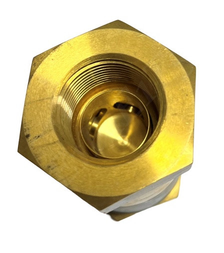 CIRCLE SEAL CONTROLS 232B-8PP-.15 CHECK VALVE 1 FNPT OXYGEN CLEANED 3000 PSI BRASS