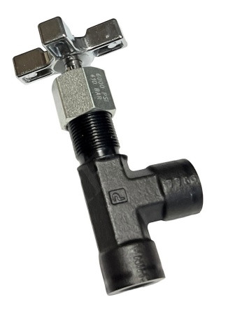 PARKER MV461S NEEDLE VALVE 1/4 NPTF 90 DEG 5000 PSI PANEL-MOUNT