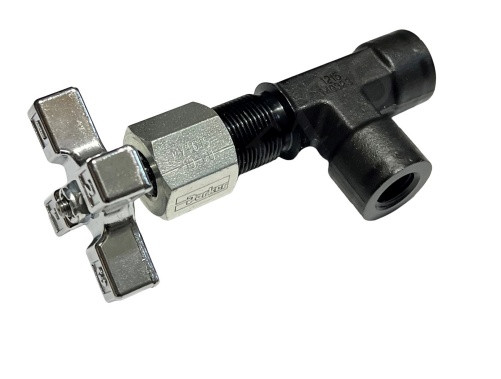 PARKER MV461S NEEDLE VALVE 1/4 NPTF 90 DEG 5000 PSI PANEL-MOUNT