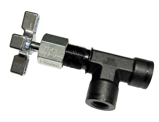 PARKER MV461S NEEDLE VALVE 1/4 NPTF 90 DEG 5000 PSI PANEL-MOUNT