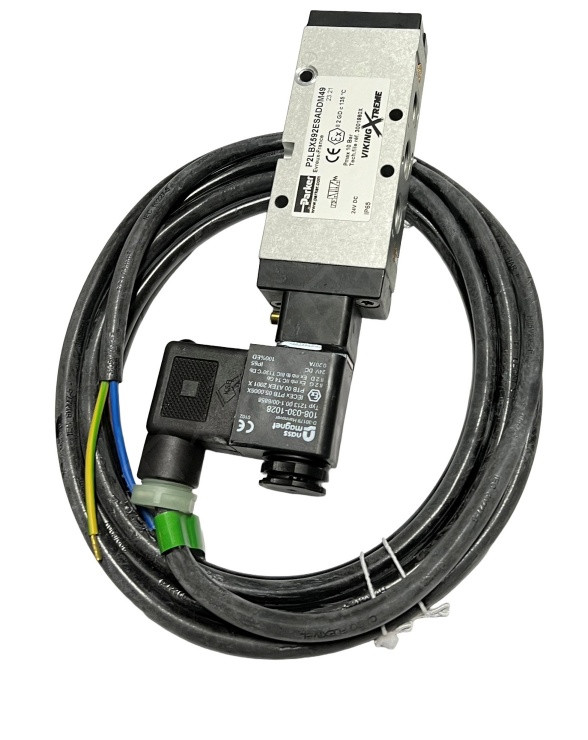 PARKER P2LBX592ES-ADDM49 SOLENOID VALVE 5-W 2-P 1/4 NPT 24VDC SPRING RTN