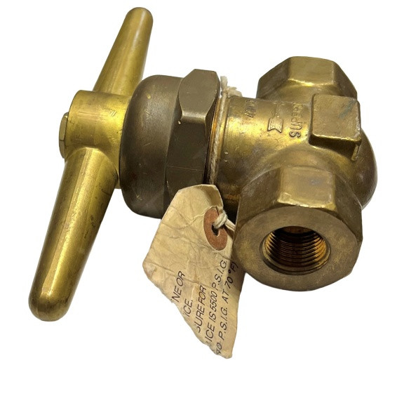 SUPERIOR VALVE CO 430C GAS MANIFOLDVALVE 1/2 FNPT BRASS