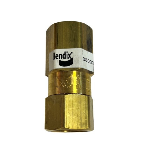BENDIX 800370 CHECK VALVE 1/2 FNPT AIR SGL THD STEEL SEAT SPRING LOADED