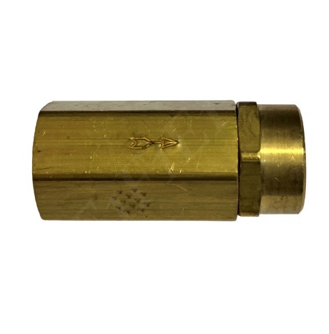 CHECK VALVE 3/8 FNPT STRAIGHT 1500 PSI BRASS