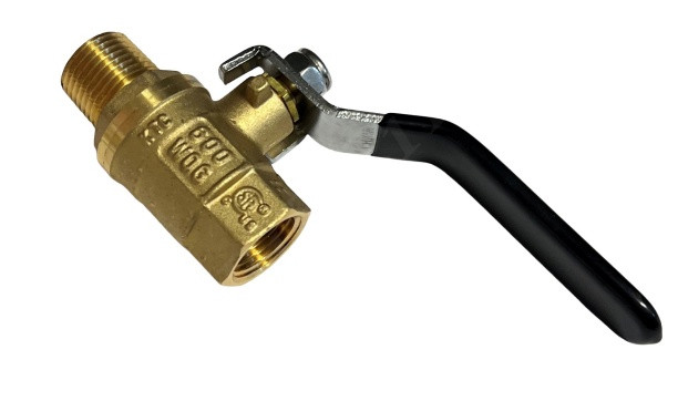 6GD23 VALVE,BALL 1/2 FNPT X 1/2MNPT BRASS 600 PSIG MAWP