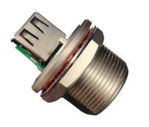 USB FIREWIRE RR-211300-30 BULKHEAD CONNECTOR USB A FEMALE TO A FEMALE