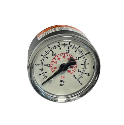 PARKER K4520R1411B PRESSURE GAUGE 0-160 PSI MAX 1/4 BSP BK MOUNT