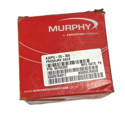 MURPHY A20PG-OS-300 PRESSURE GAUGE 0-300 PSI