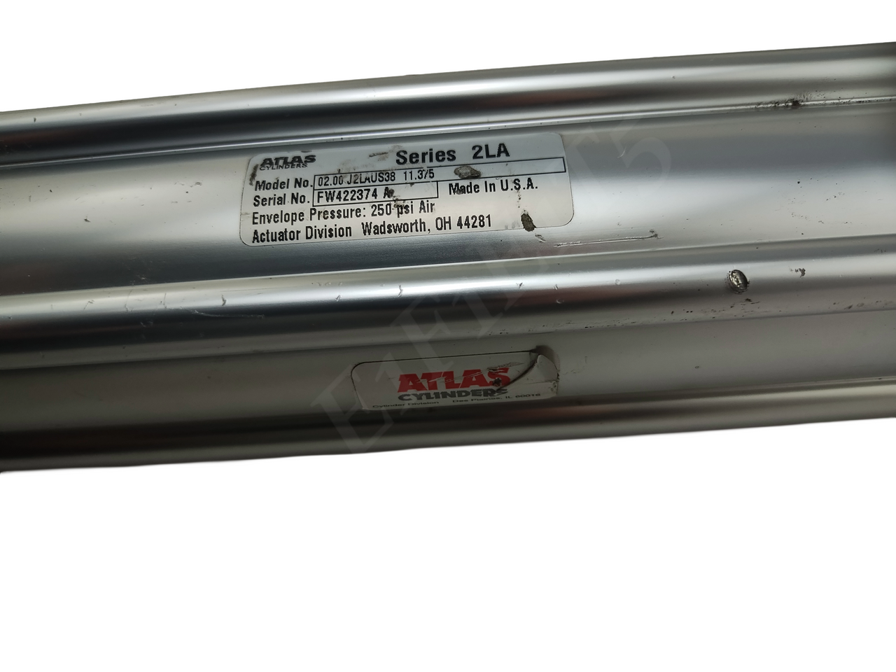 ATLAS CYLINDER 0.200J2LAUS38 11.375 PNEUMATIC CYLINDER 2 IN BORE 11.375 STROKE