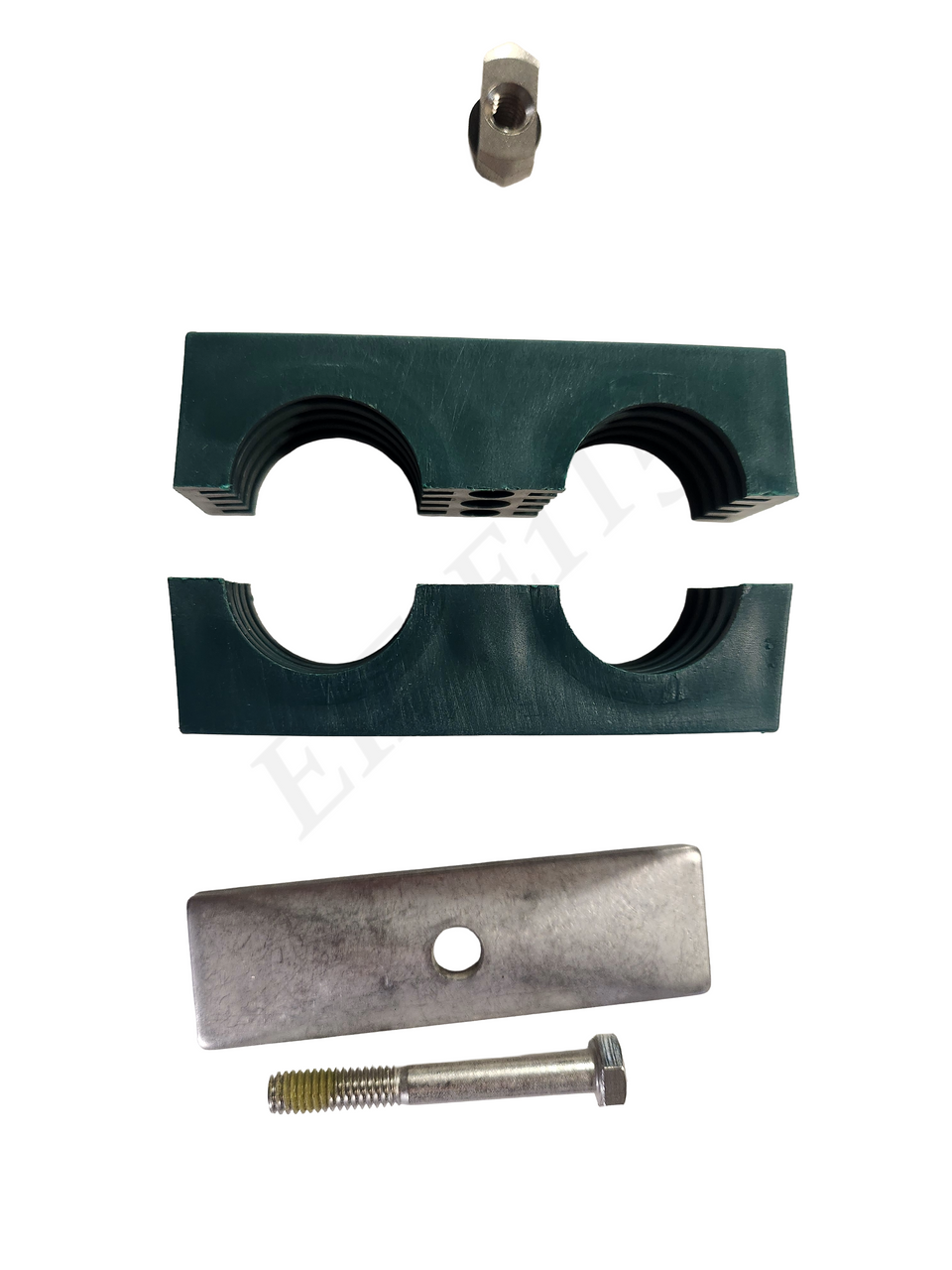 STAUFF SM532/32PPGDASUW4K CLAMP 1-1/4 OD 1-1/4 PIPE VIBRATION DAMPENING 304SS