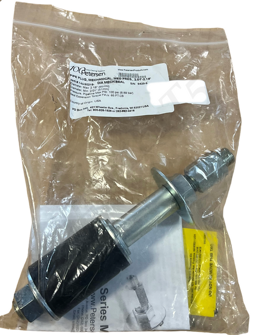 PETERSEN PRODUCTS 146-90218 EXPANSION PLUG 2.01-2.18 RANGE 100 PSI W/O CAP