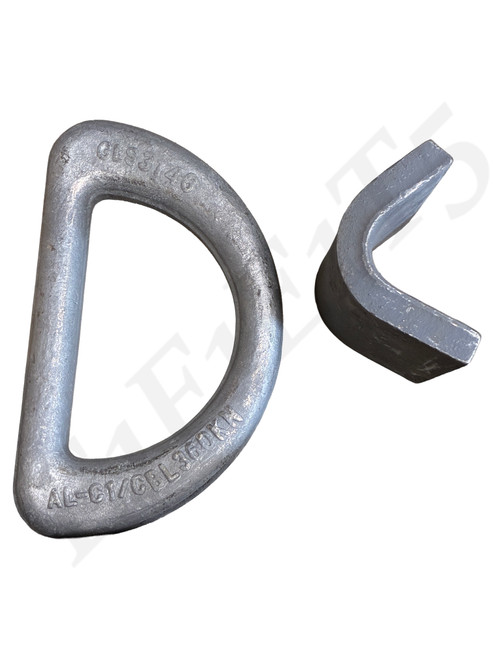 PACIFIC MARINE AND INDUSTRIAL AL-C1 TIE-DOWN D-RING WELD ON 36 TON FORGED STEEL
