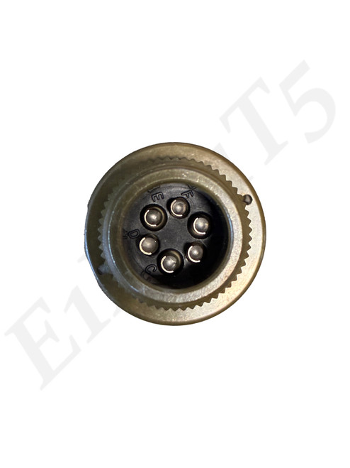 AMPHENOL MS3106A14S-6S 6-POSITION CIRCULAR CONNECTOR SOCKETS STR PLUG SIZE 14S,6 #16 SOCKET