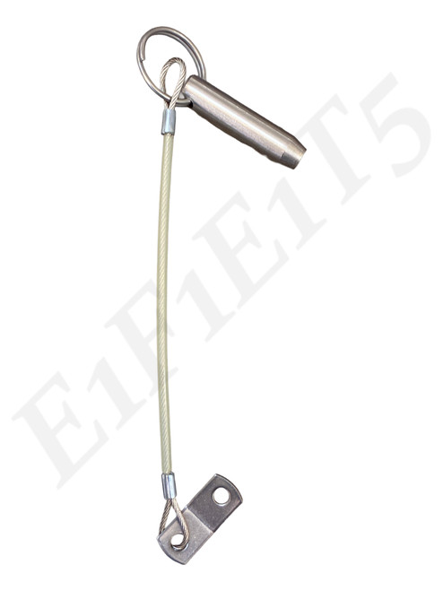 QUICK RELEASE PIN 7/16 DIA 1LG 18-8SS W/LANYARD
