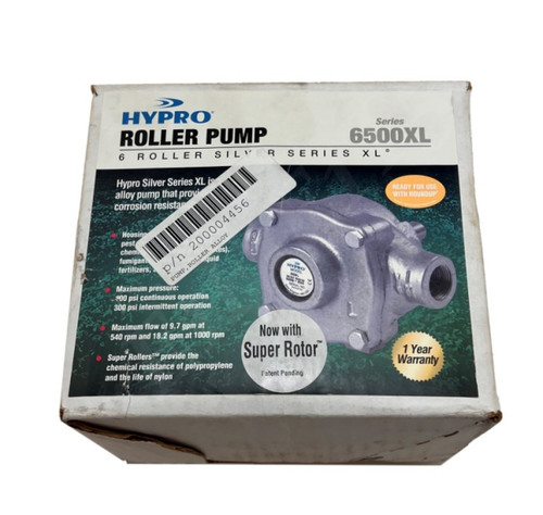 Hypro Corp. 6500XL Roller Pump Allow Shaft 21.8 GPM 150PSI 1-1/2 inlet/outlet